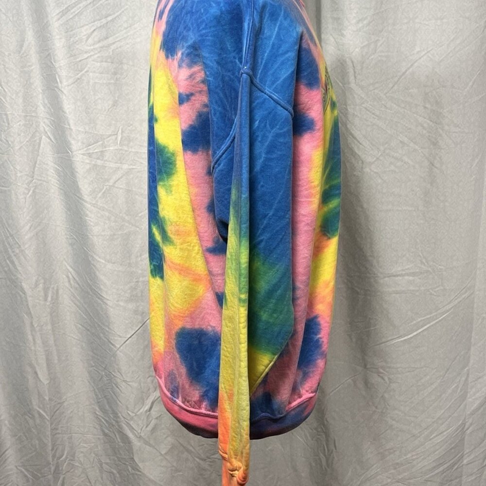 Rick and Morty Tie Dye Sweatshirt Ripple Junction Adult Swim Crewneck Size M - Picture 3 of 10